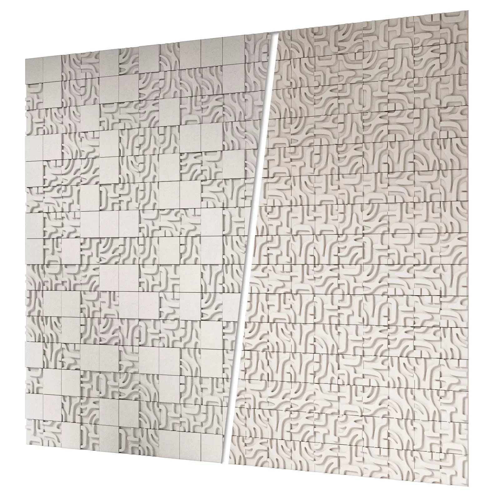 Decorative concrete tiles Castelatto Tribu 3D model_0