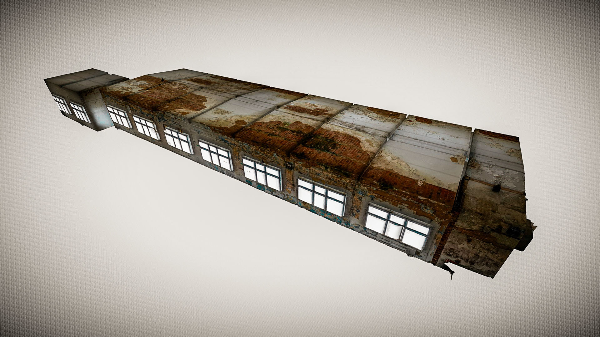 Destroyed Items Destroyed abandoned manufactory 3D model | CGTrader