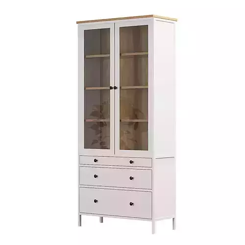 HEMNES Glass-door cabinet