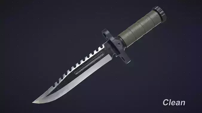 Tactical Survival Knife Game Ready