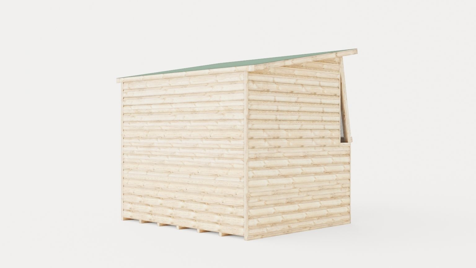 Garden Potting Shed Low-poly 3D model_3