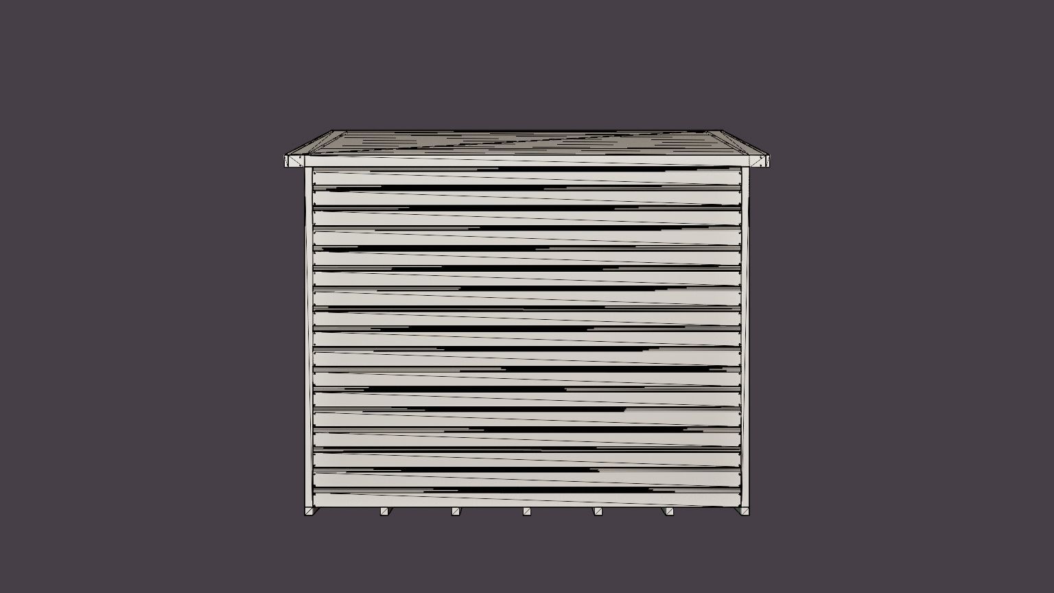 Garden Potting Shed Low-poly 3D model_5