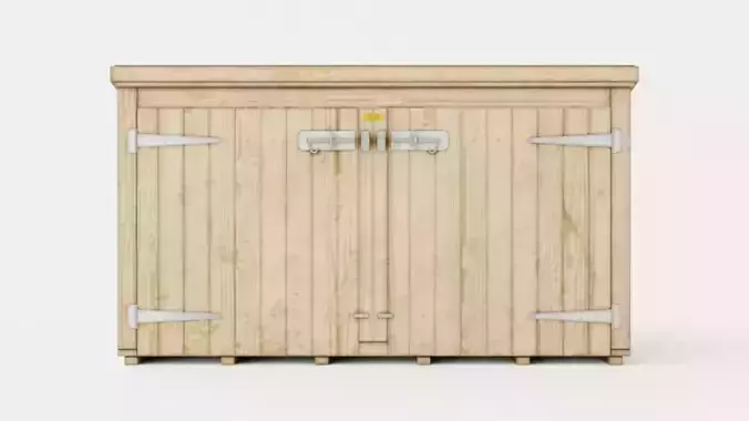 Storage Chest Low-poly 3D model