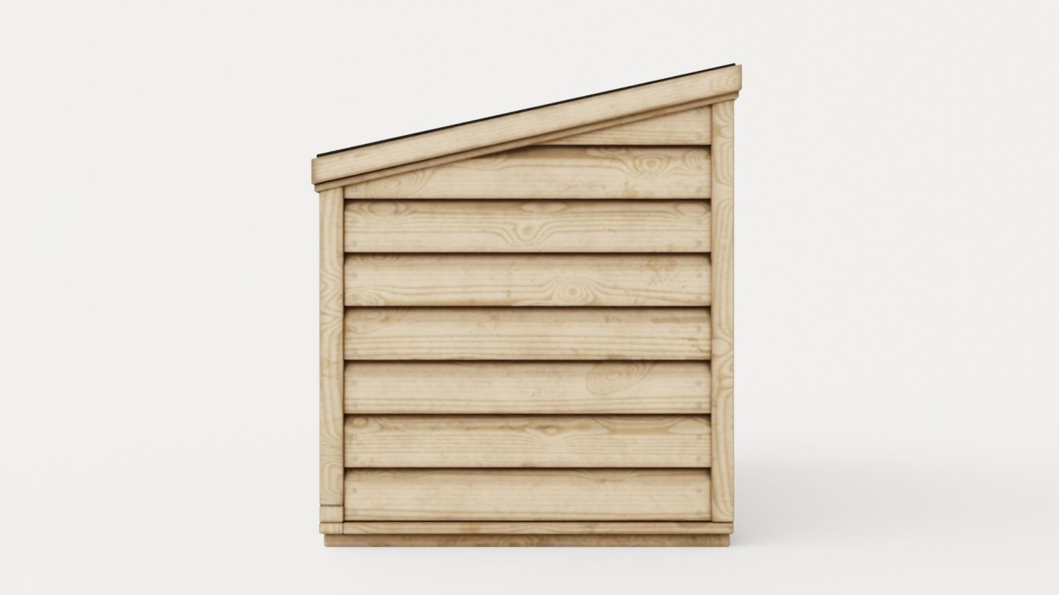 Storage Chest Low-poly 3D model_2