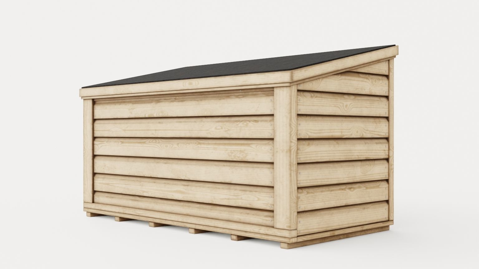 Storage Chest Low-poly 3D model_3