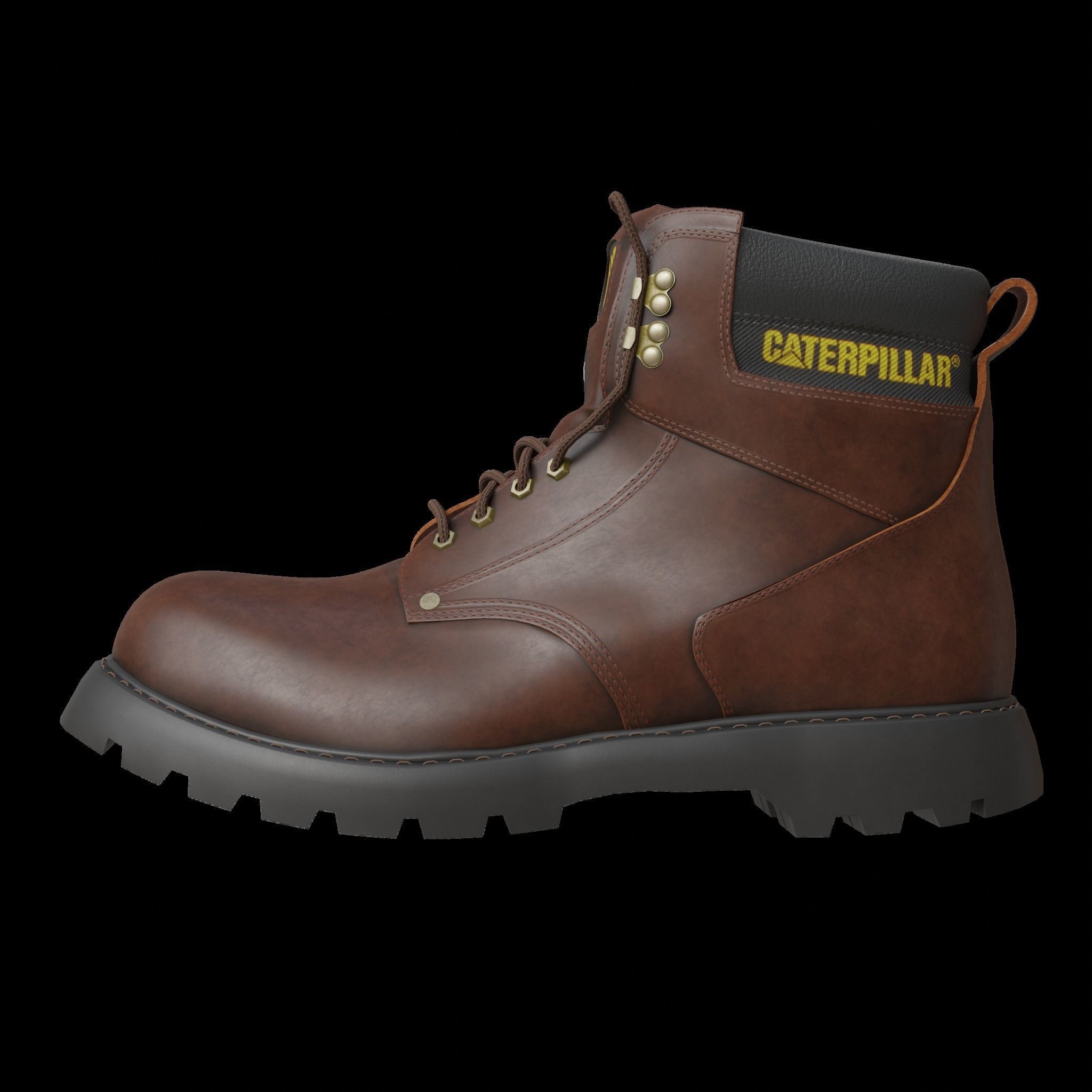 Carterpillar work boot 3D model_8