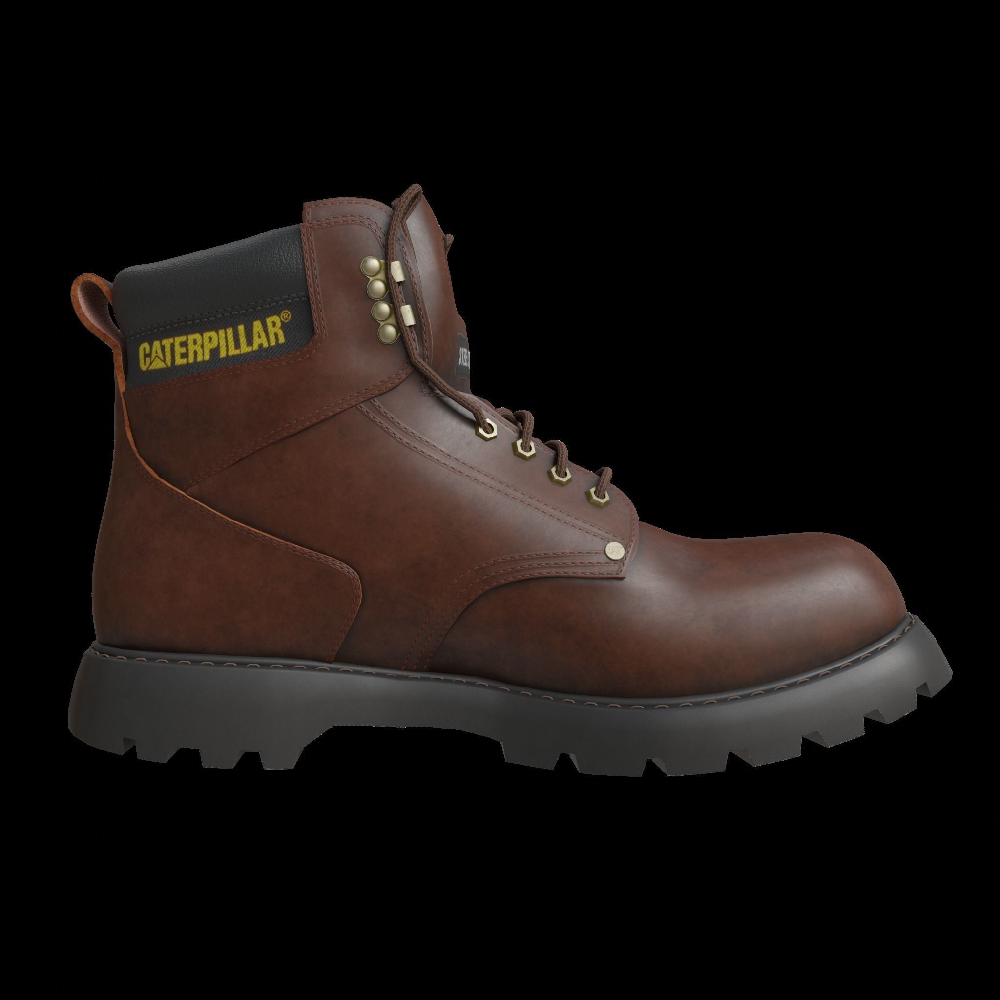 Carterpillar work boot 3D model_7