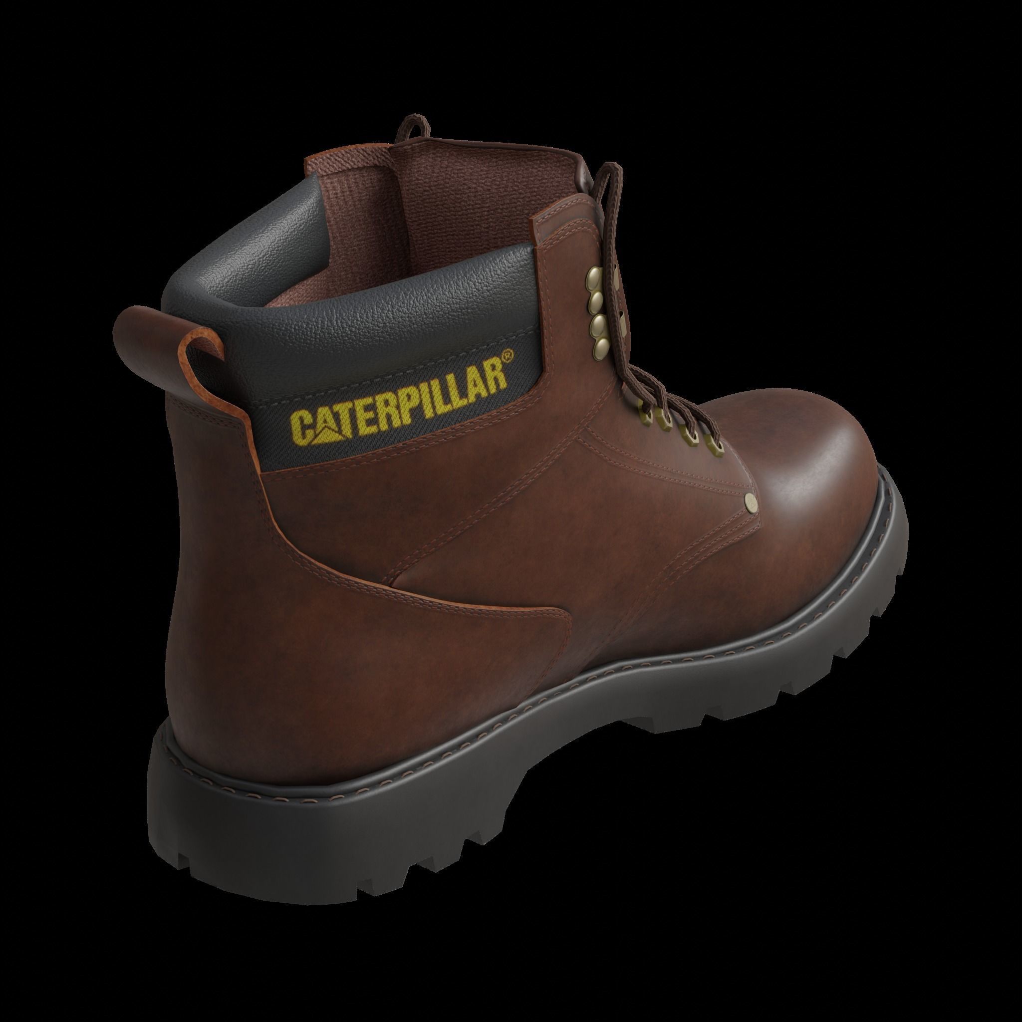 Carterpillar work boot 3D model_4