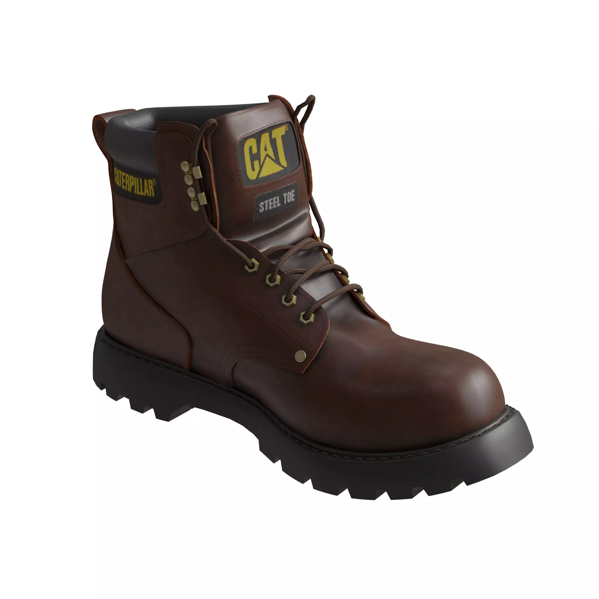 Carterpillar work boot 3D model_0
