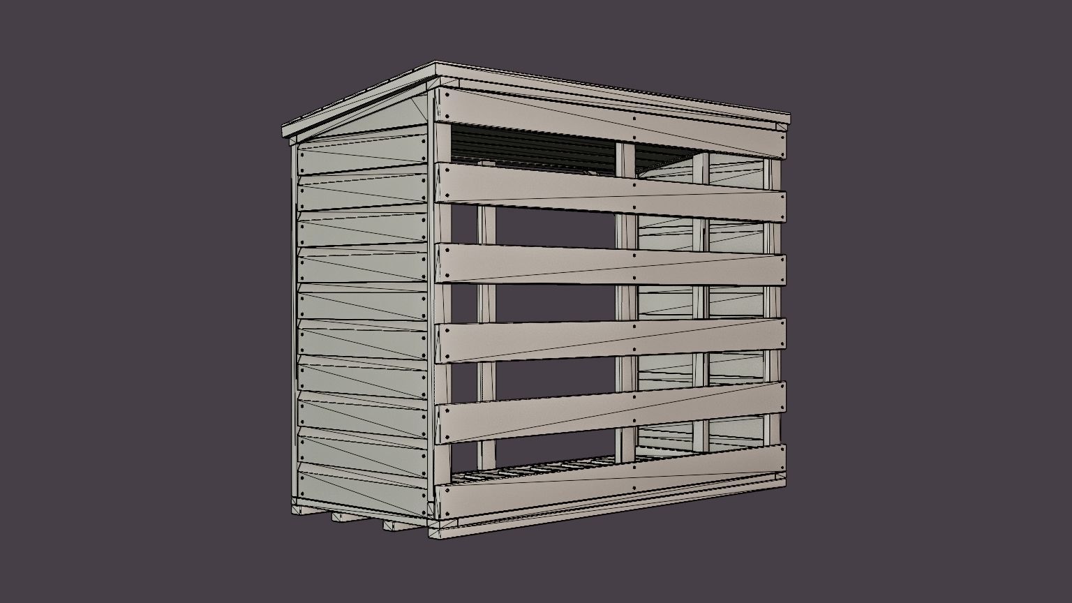LogStore Low-poly 3D model_6