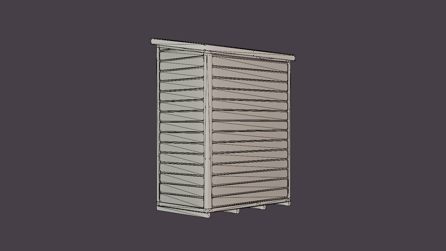 Bin Store Low-poly 3D model_6
