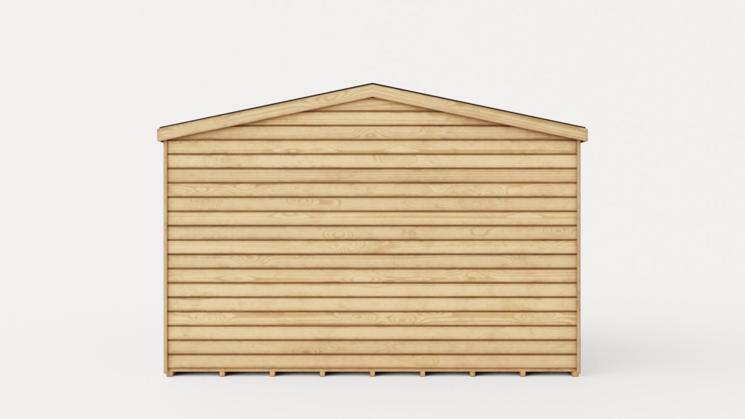 Chalet Summer House Low-poly 3D model_4