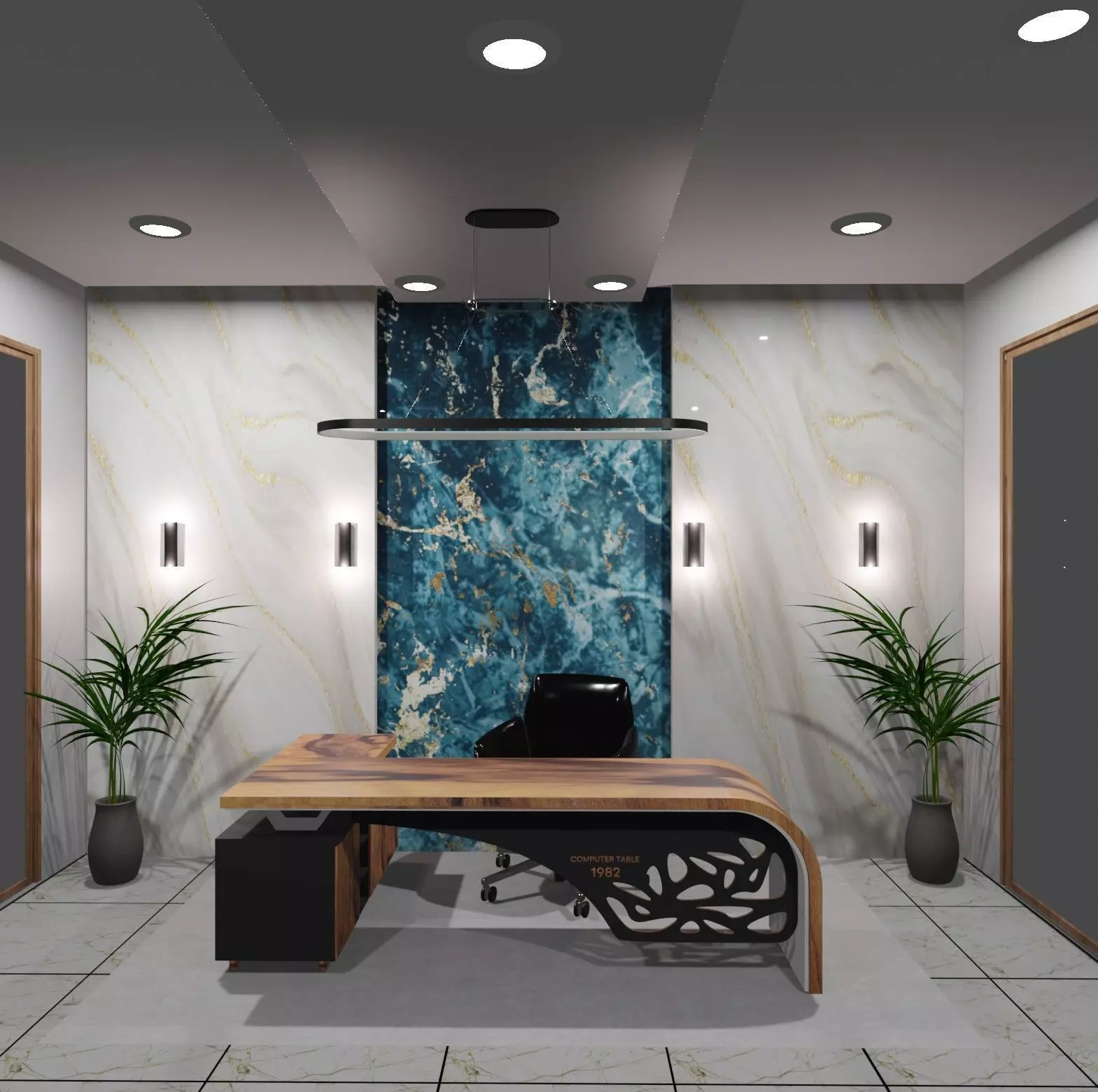 Office Interior Design 3D model