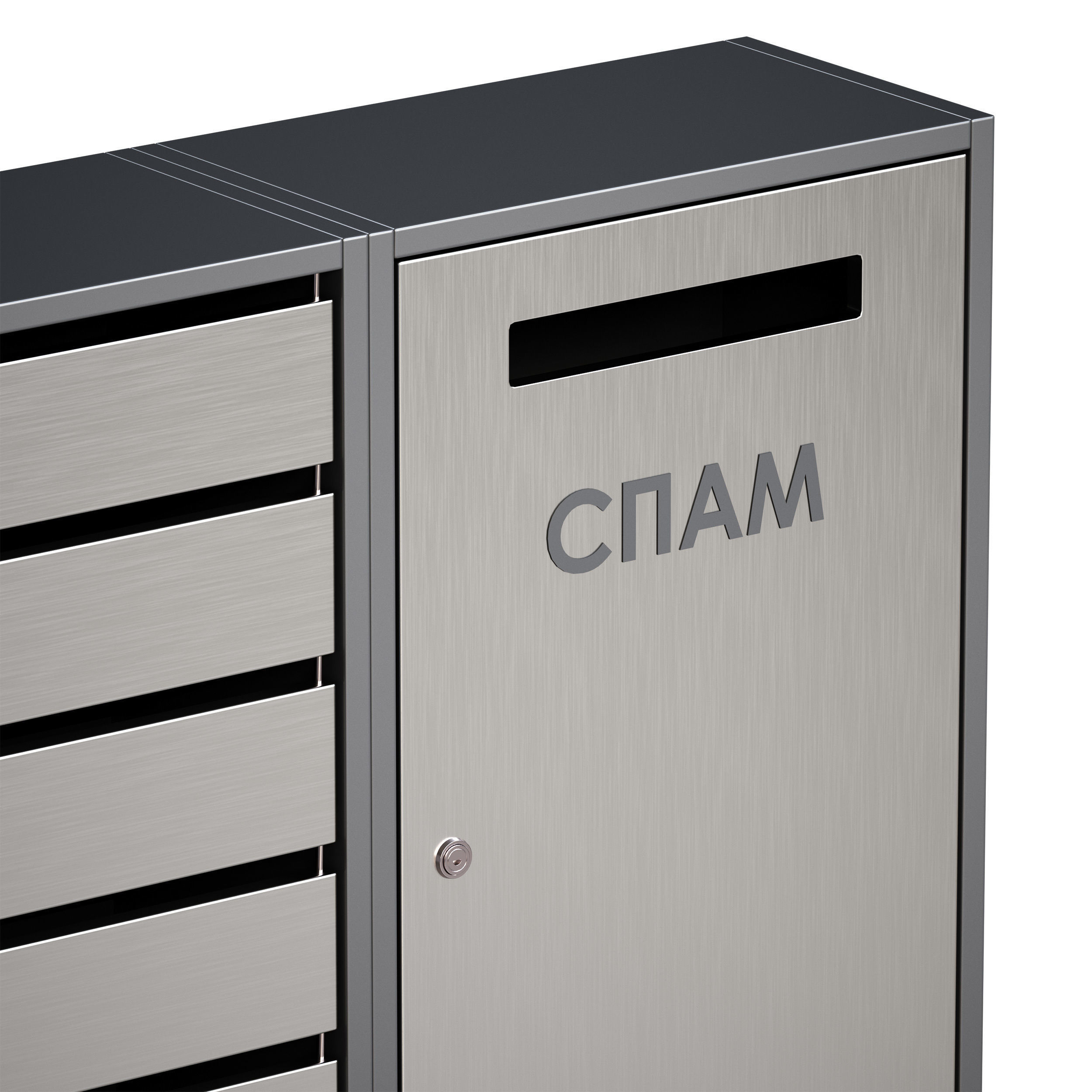 Mailboxes for an apartment building 3D model_18