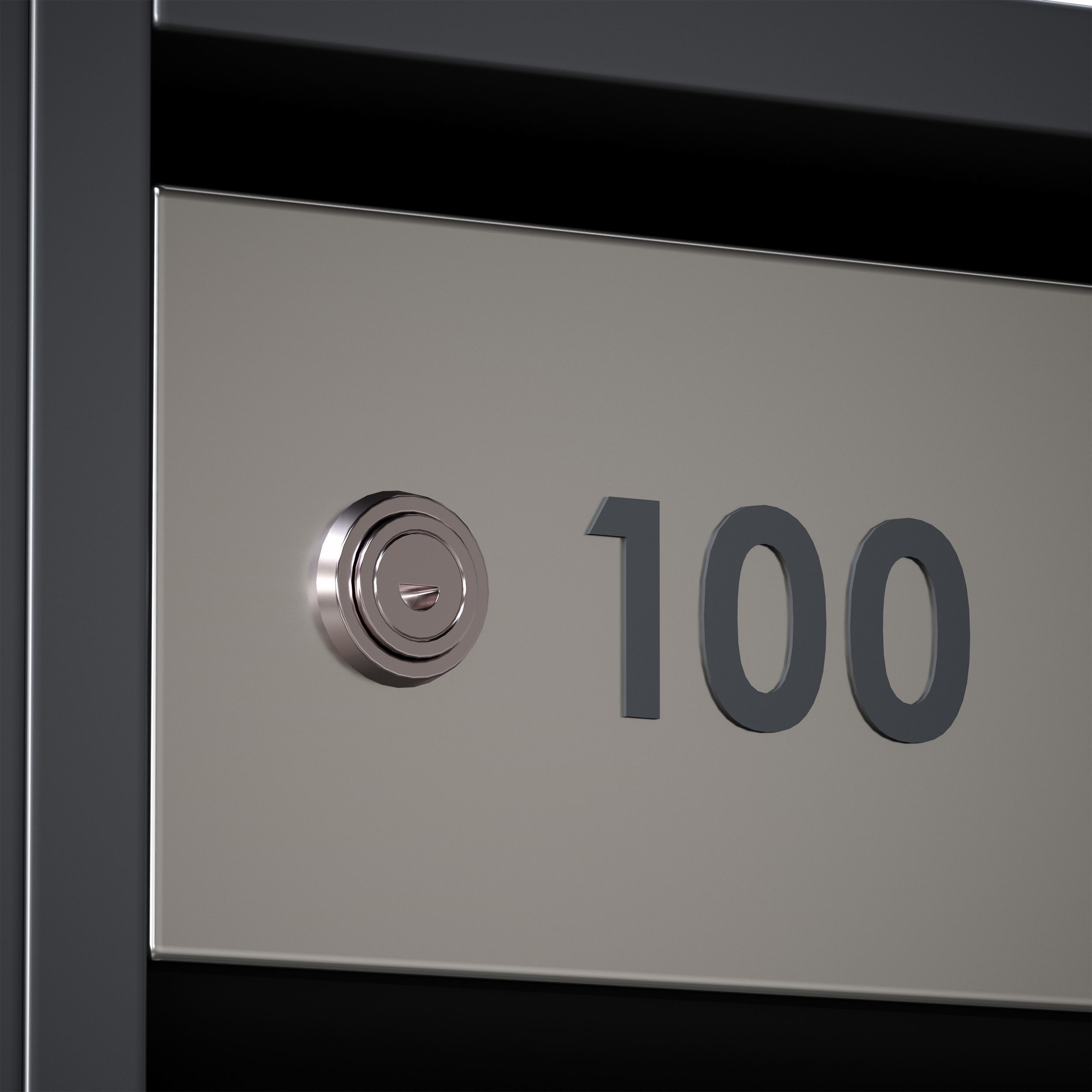 Mailboxes for an apartment building 3D model_21