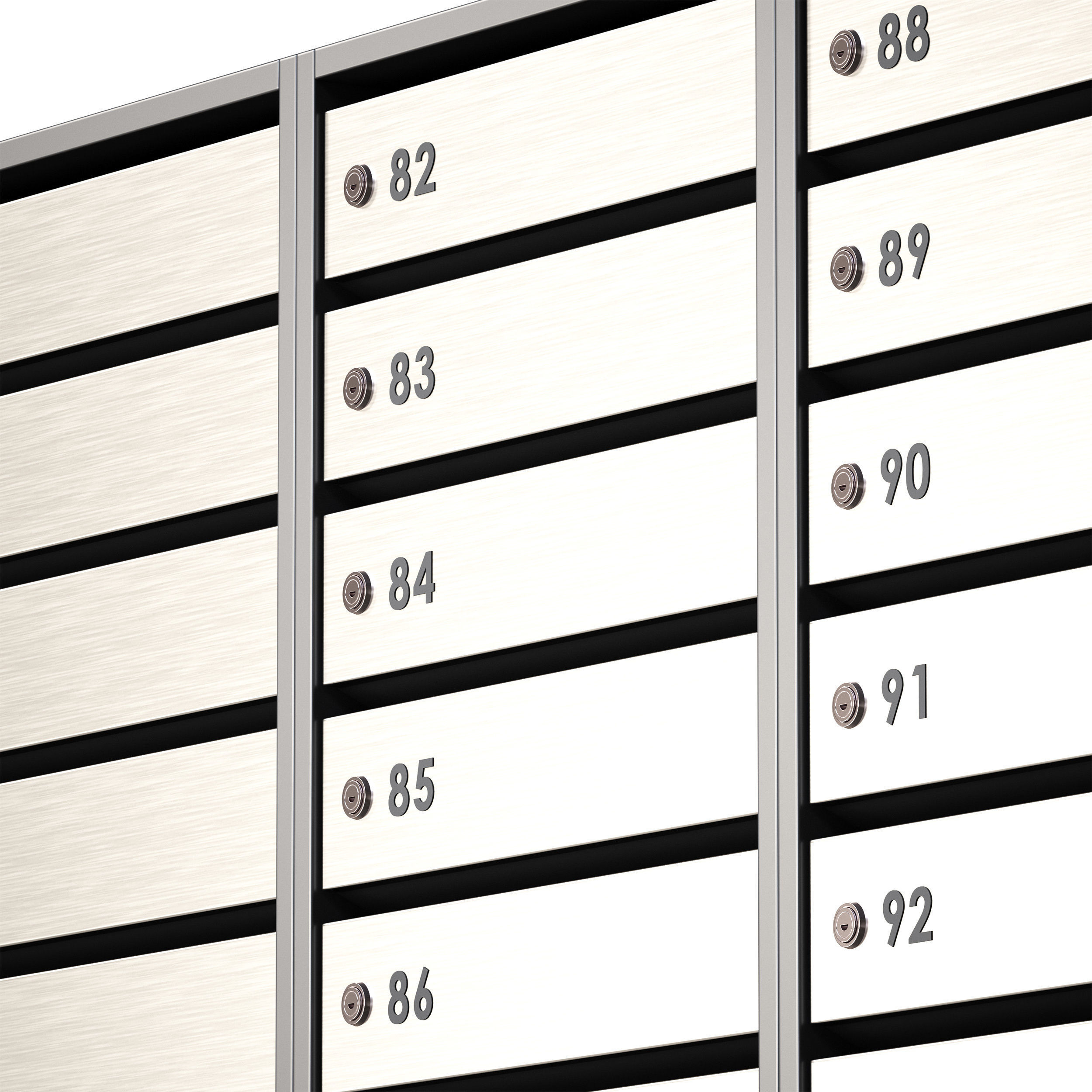 Mailboxes for an apartment building 3D model_20
