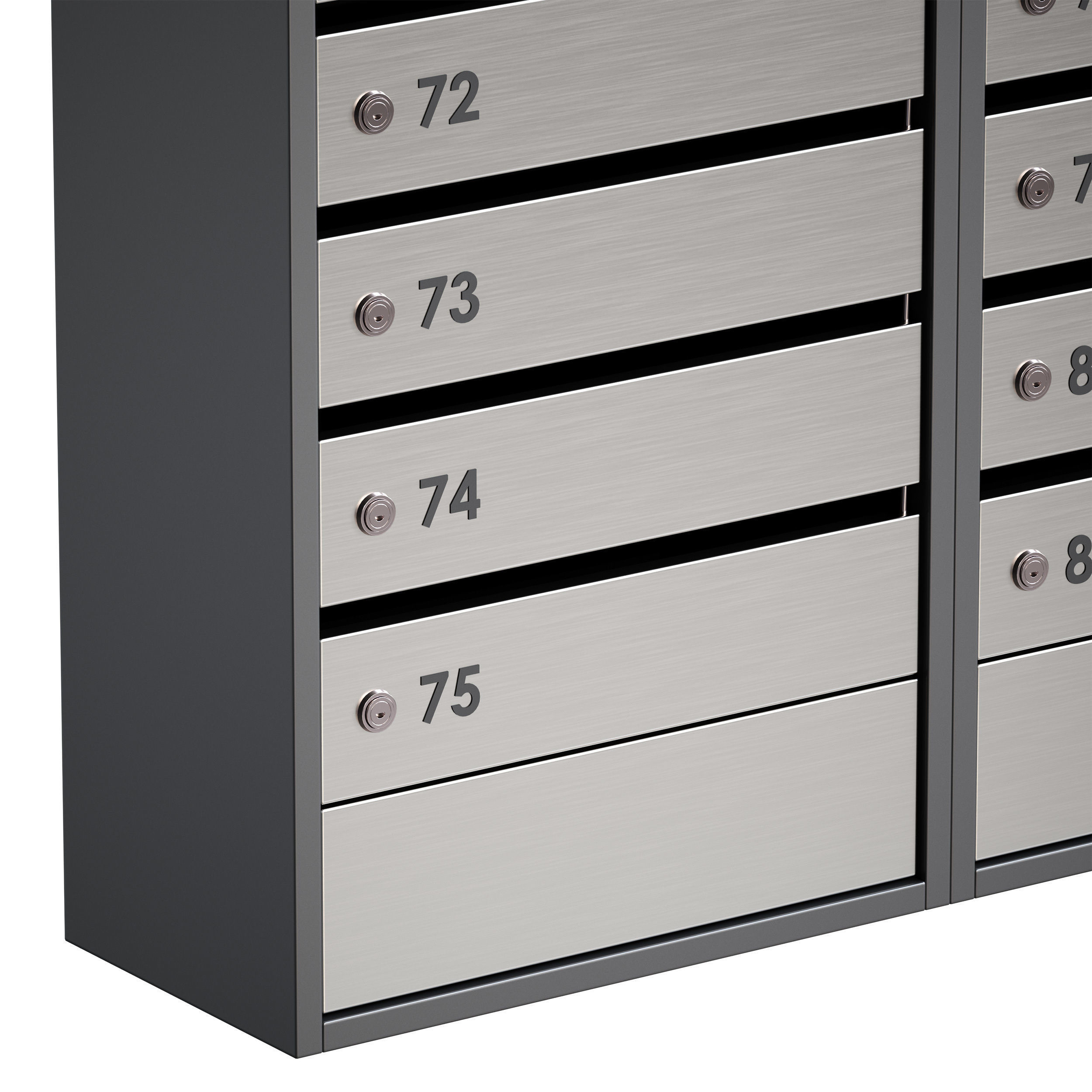 Mailboxes for an apartment building 3D model_17