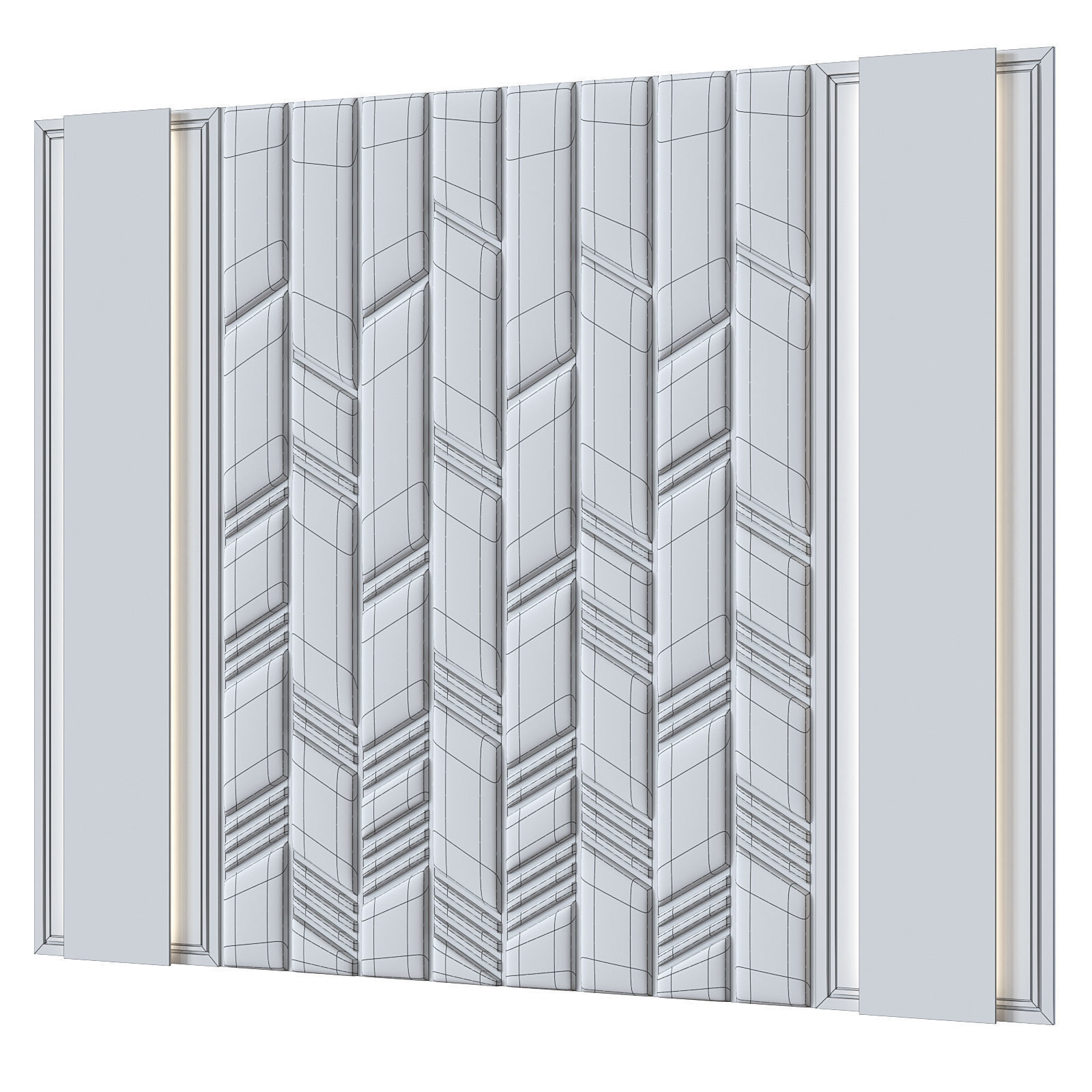 Headboard 044 3D model_2