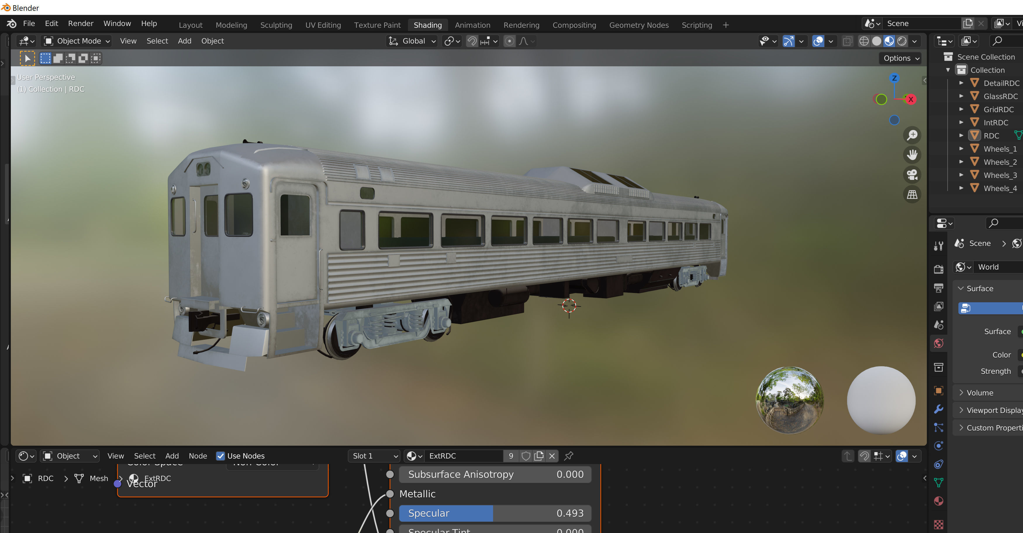 Budd Rail Diesel Car RDC 3D model_14