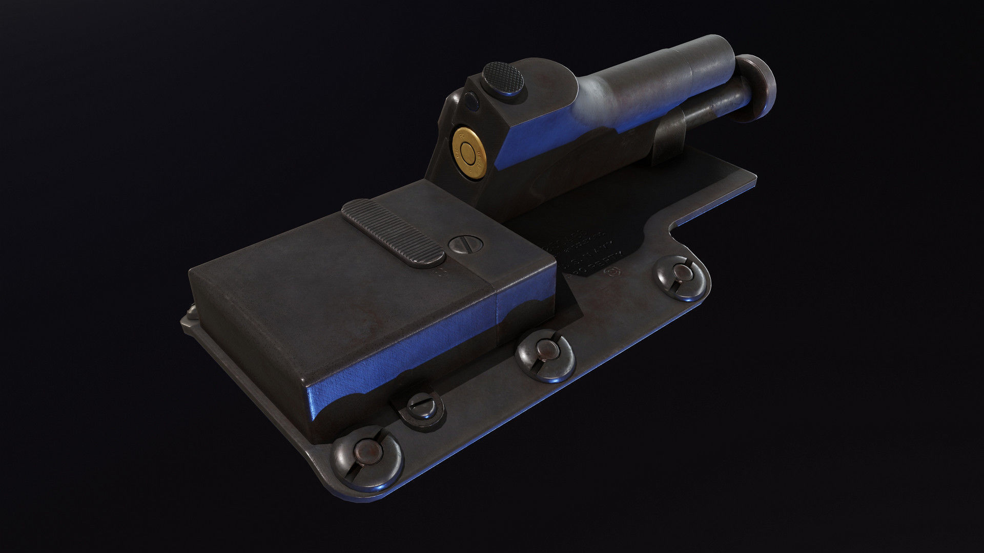 Sedgley OSS Fist Gun Low-poly 3D model_6