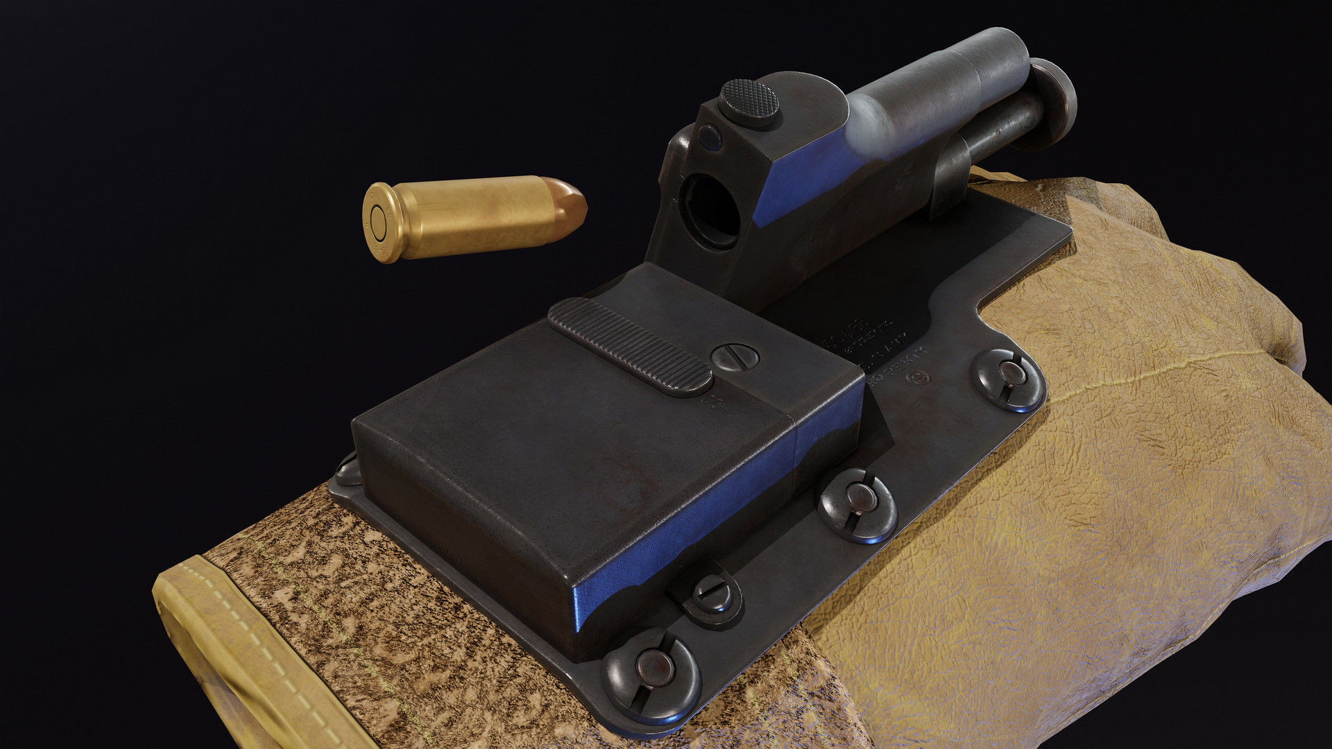 Sedgley OSS Fist Gun Low-poly 3D model_5