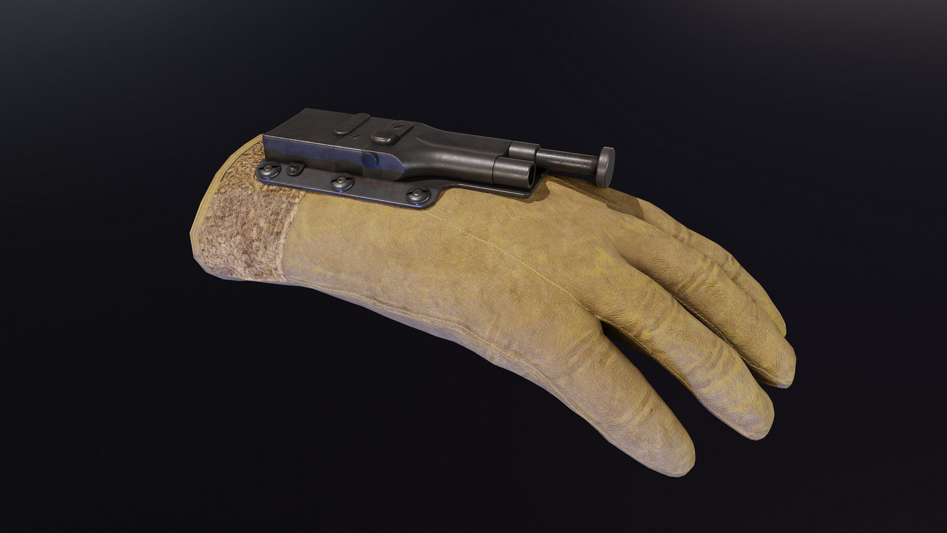 Sedgley OSS Fist Gun Low-poly 3D model_1