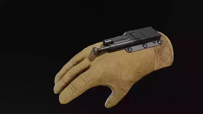 Sedgley OSS Fist Gun Low-poly 3D model