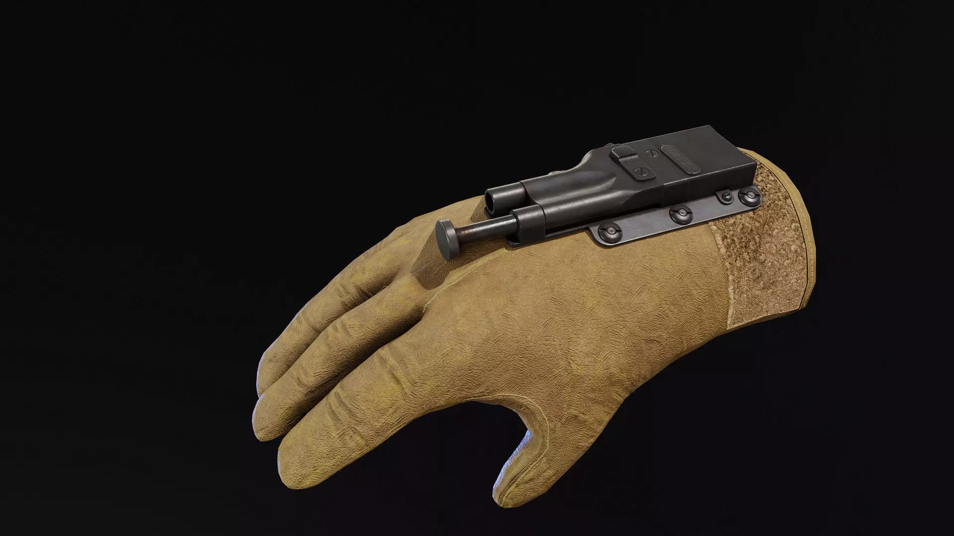 Sedgley OSS Fist Gun Low-poly 3D model_0