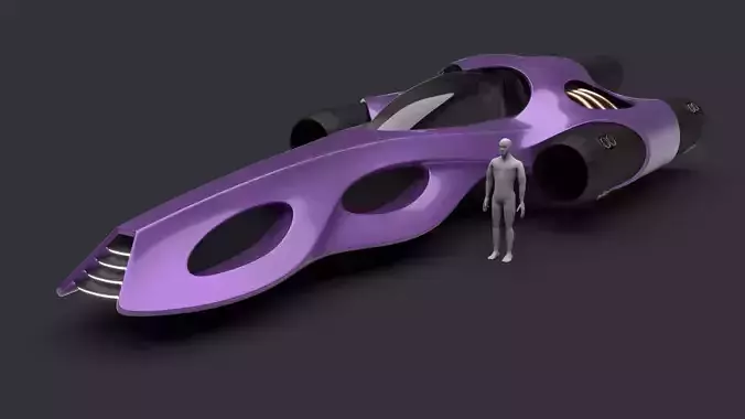 Racing Spaceship Arcturus 3D model
