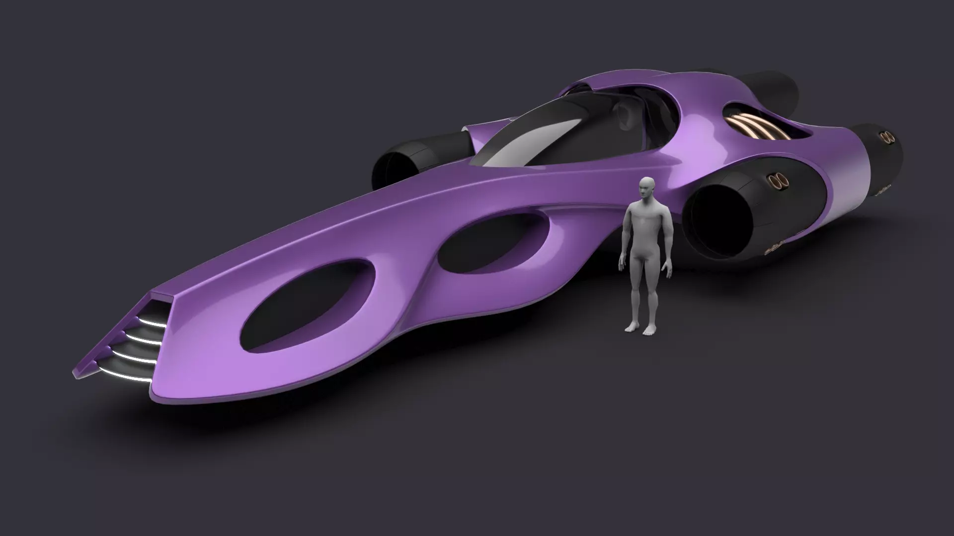 Racing Spaceship Arcturus 3D model_0