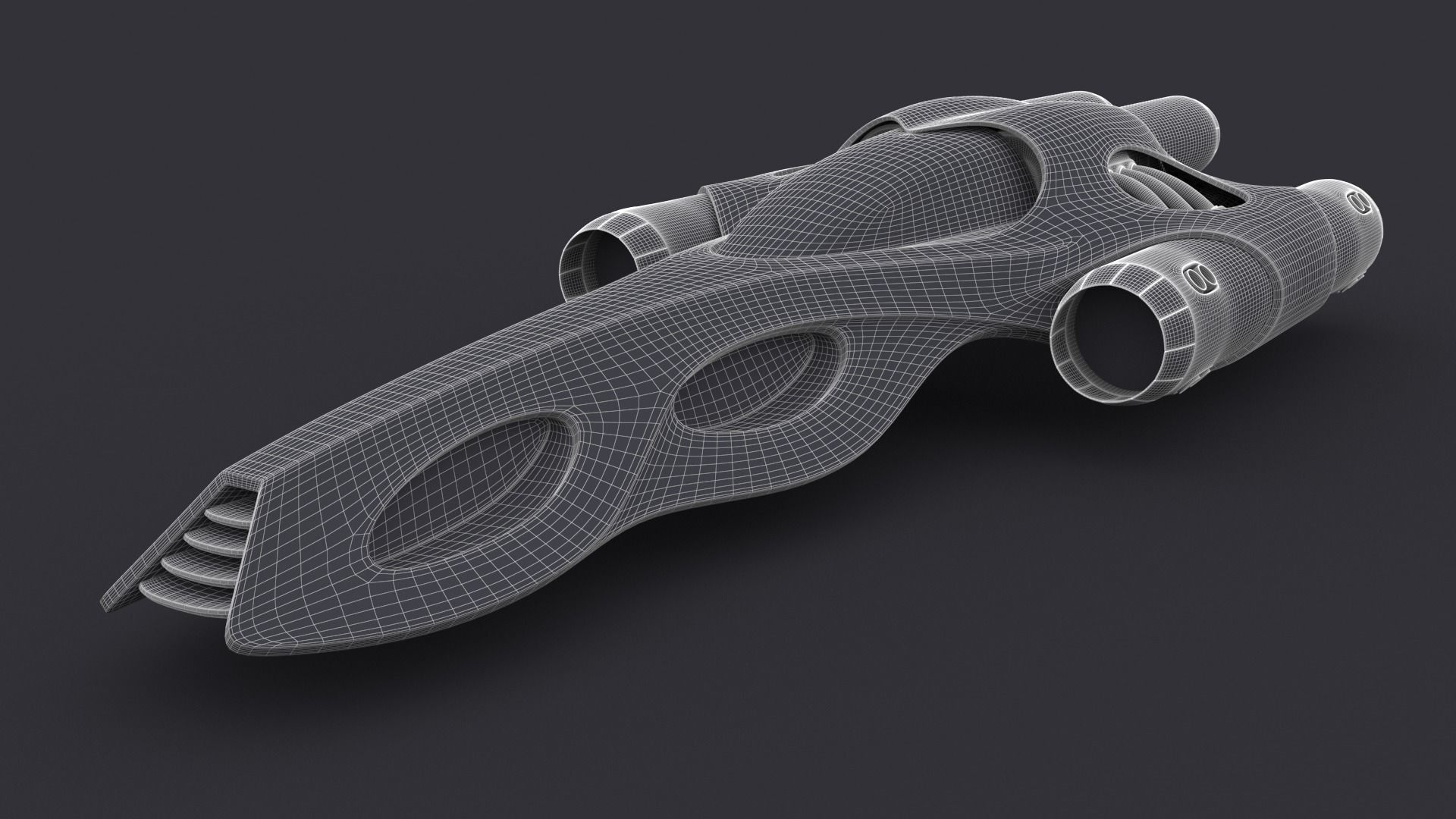 Racing Spaceship Arcturus 3D model_12