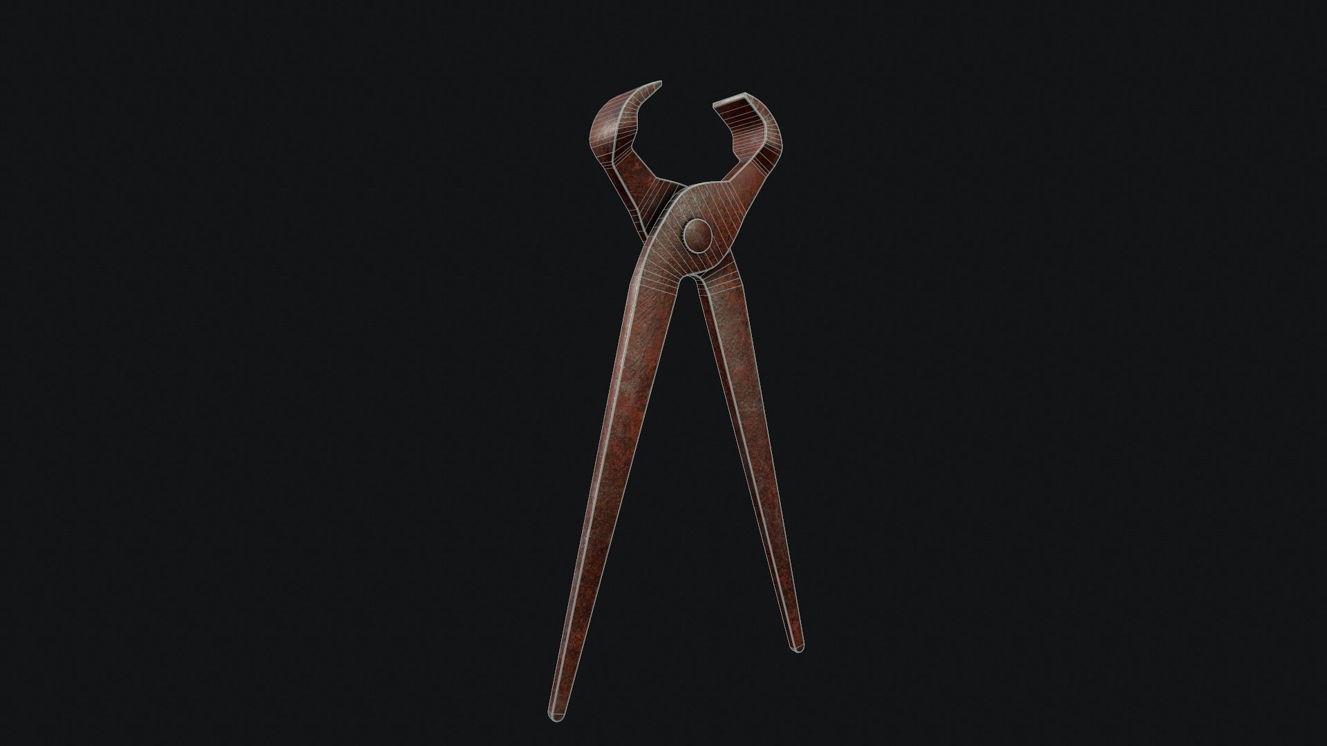 Iron Nippers - Tutorial Included Low-poly 3D model_7