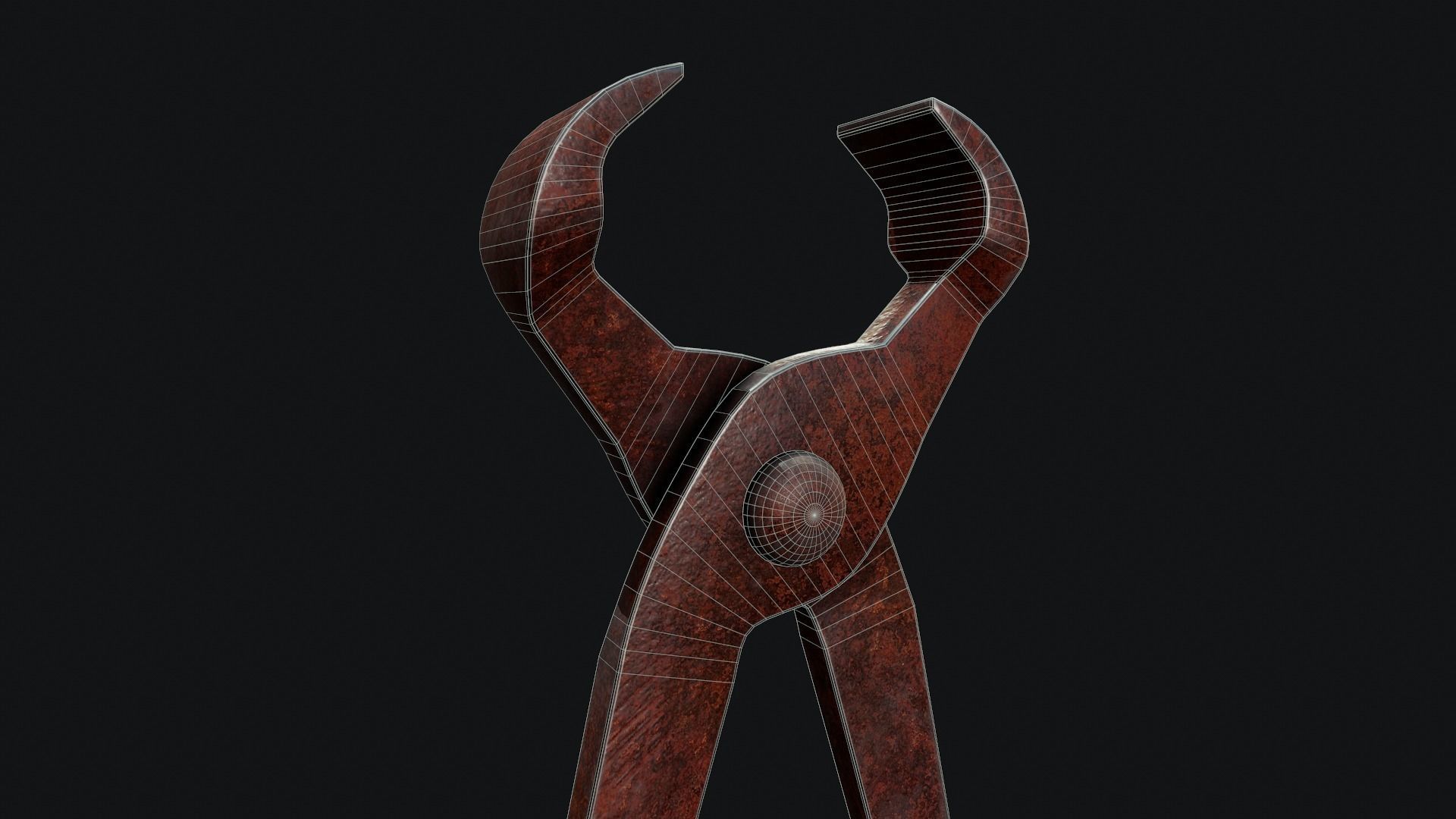 Iron Nippers - Tutorial Included Low-poly 3D model_13