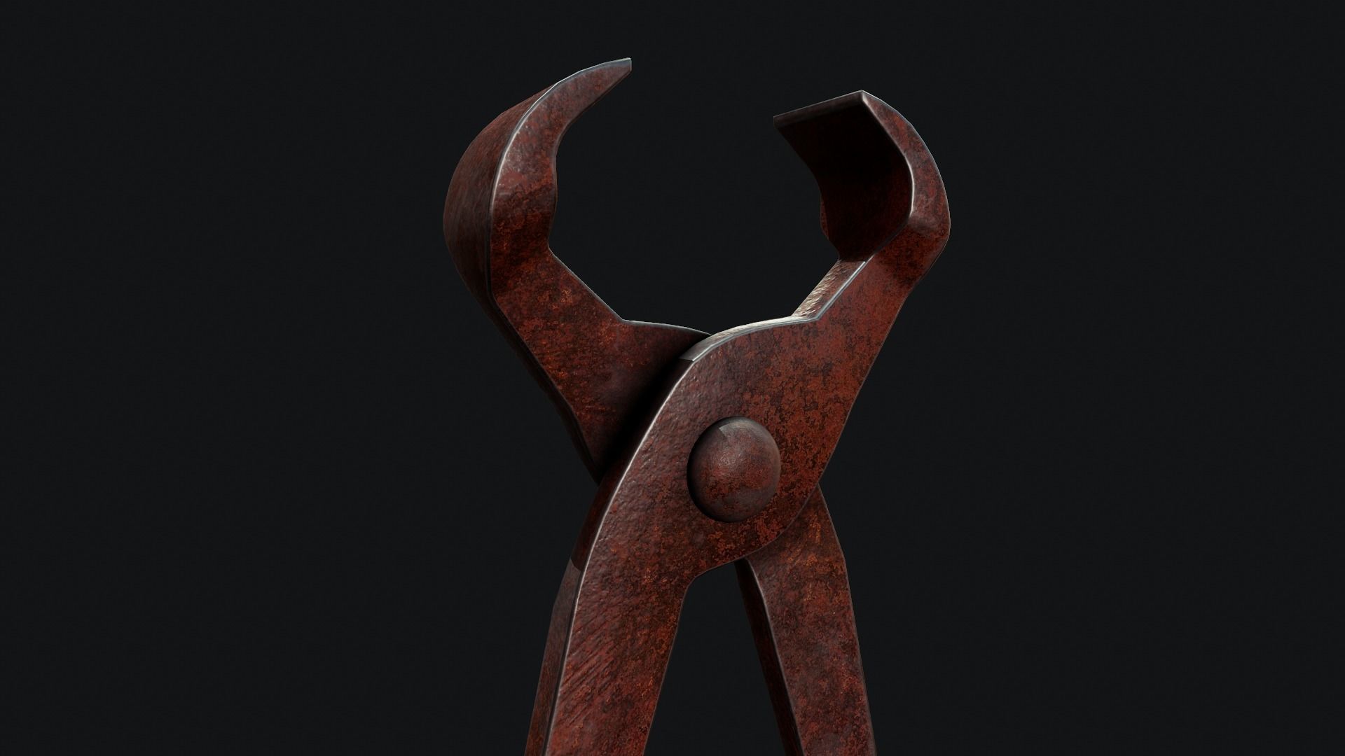 Iron Nippers - Tutorial Included Low-poly 3D model_12