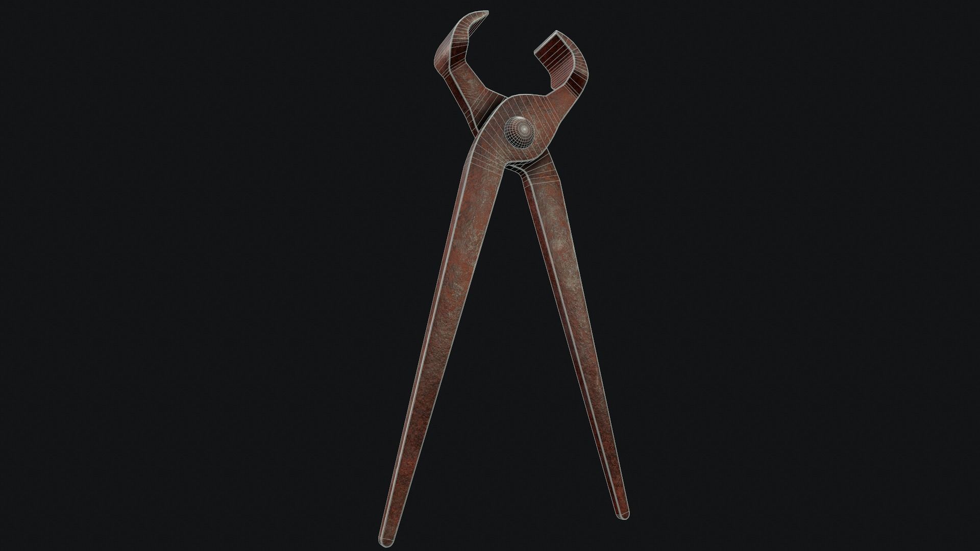 Iron Nippers - Tutorial Included Low-poly 3D model_3