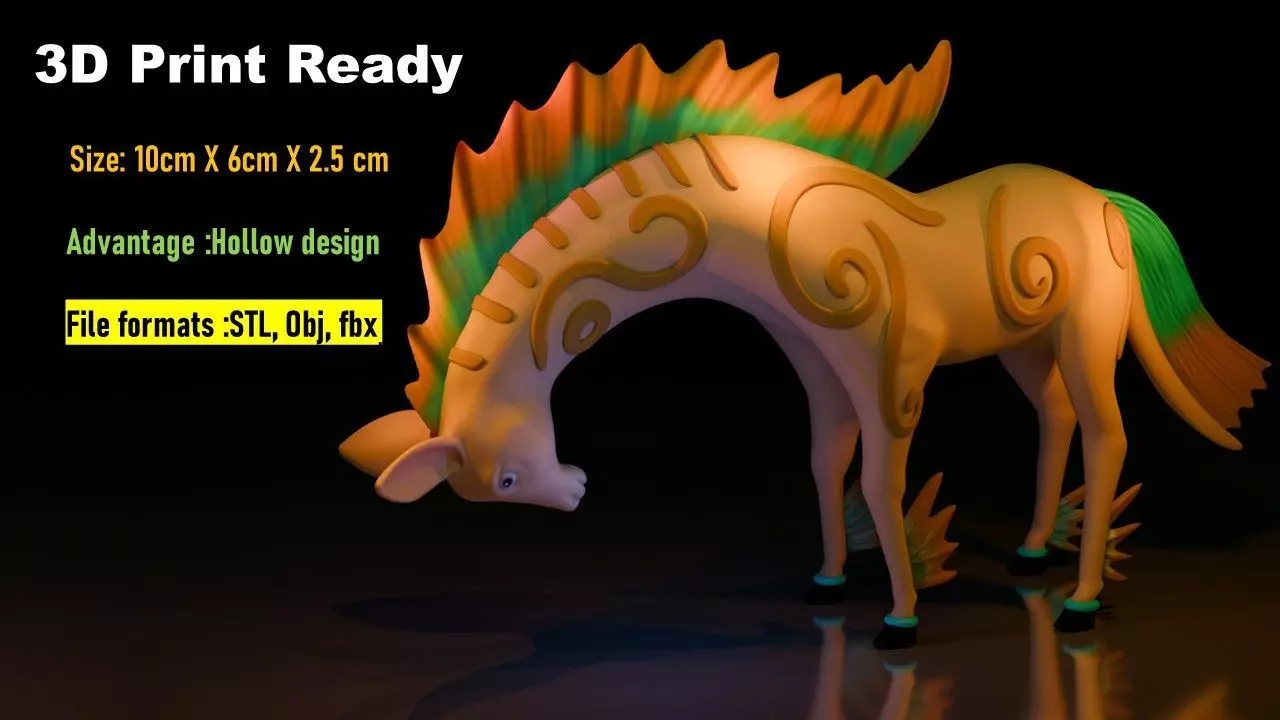 Majestic Equine Guardian - 3D Printable Horse Model 3D print model