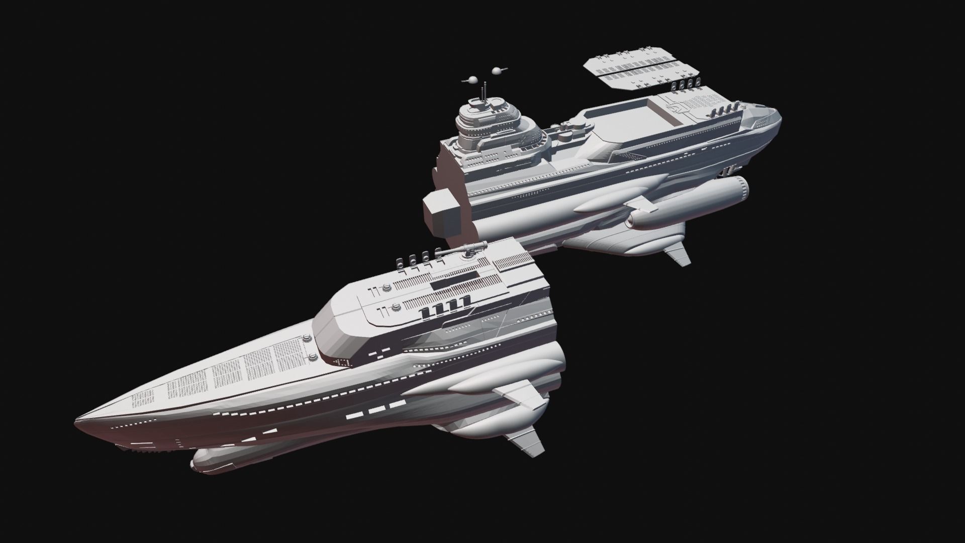 Eva Hammer ship- Wolfenstein 3D print model_4