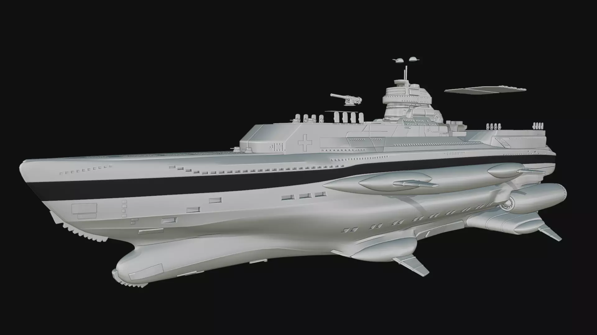 Eva Hammer ship- Wolfenstein 3D print model_0