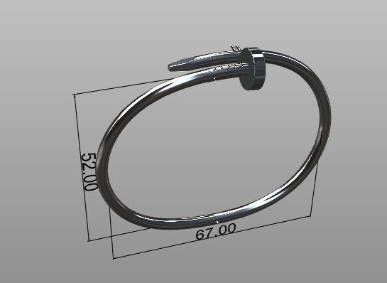 Bracelet JUST 3D print model_11