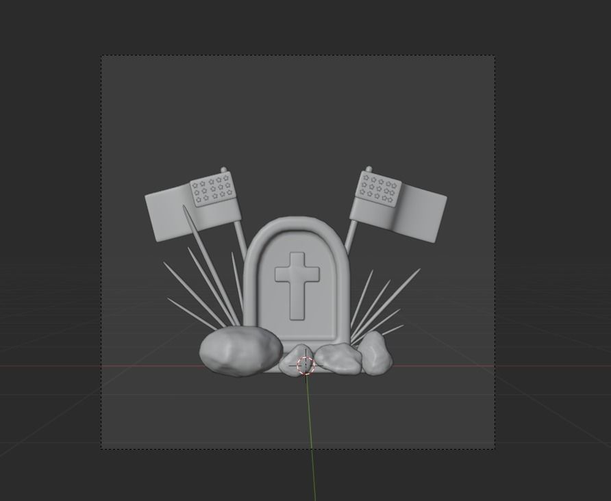 Memorial Day 3d Illustration  Icon Pack  3D model_6