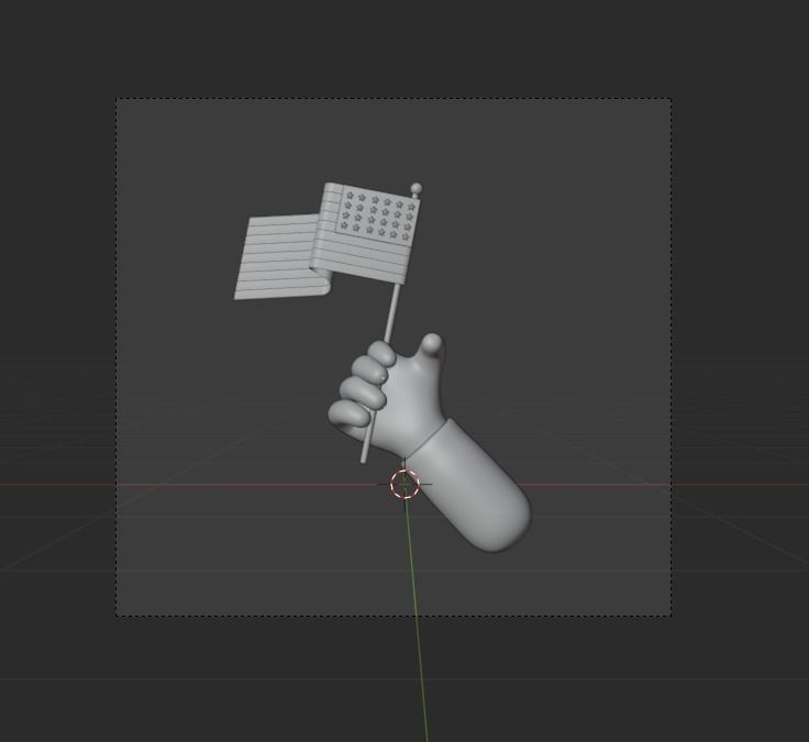 Memorial Day 3d Illustration  Icon Pack  3D model_30