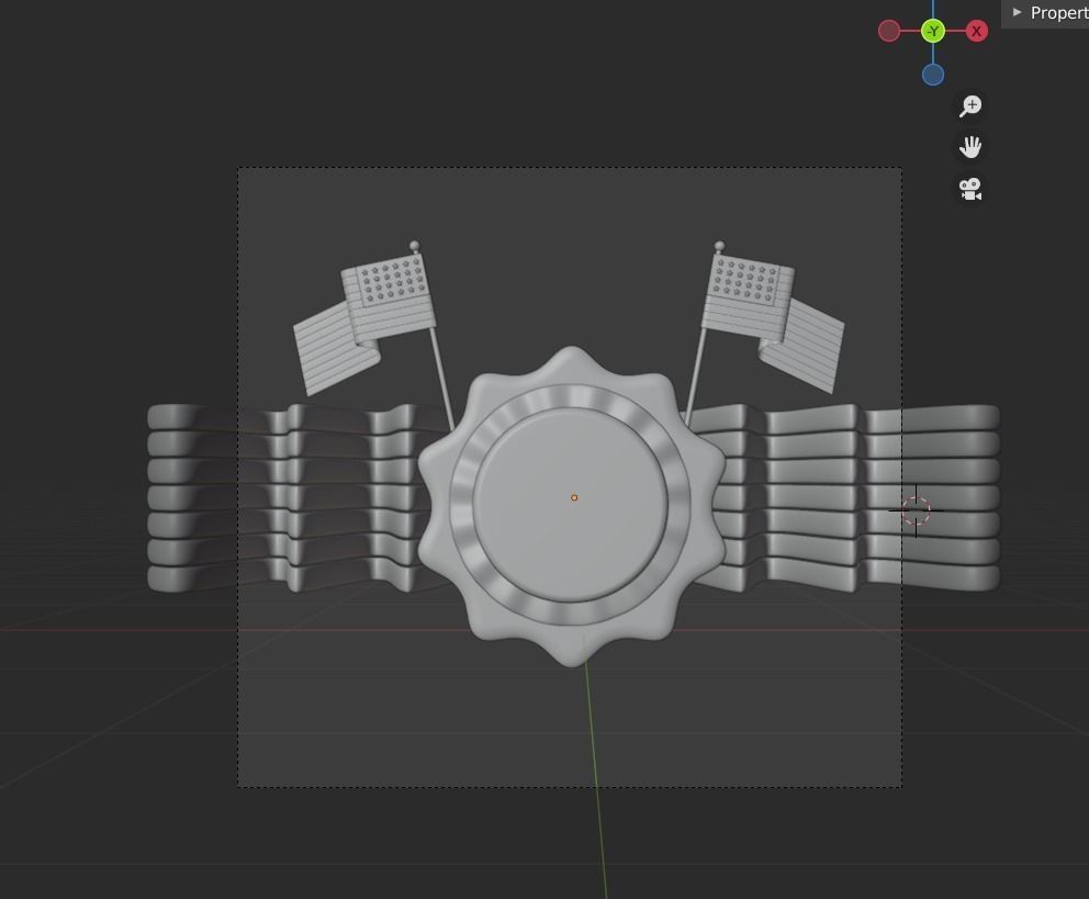 Memorial Day 3d Illustration  Icon Pack  3D model_20