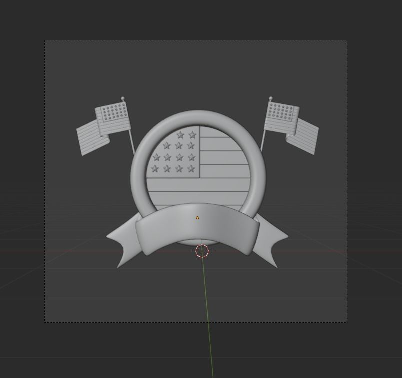 Memorial Day 3d Illustration  Icon Pack  3D model_29