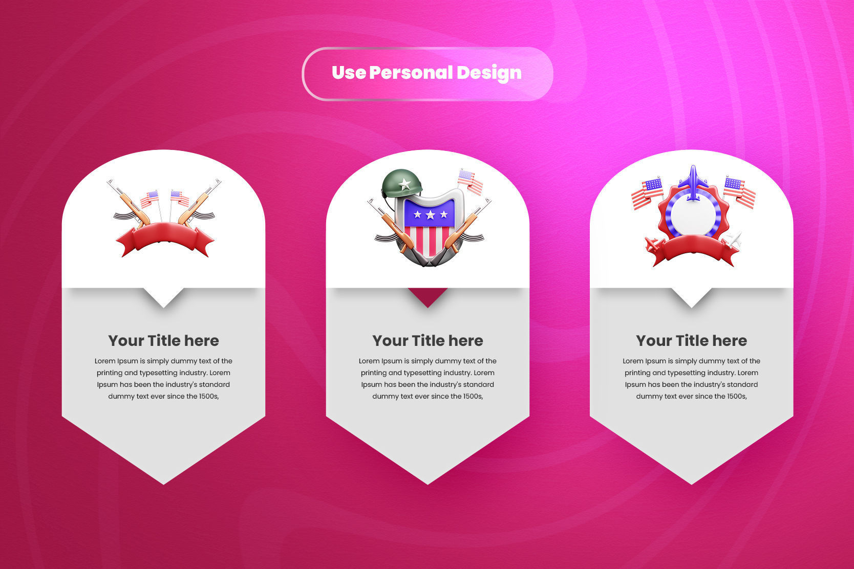 Memorial Day 3d Illustration  Icon Pack  3D model_3