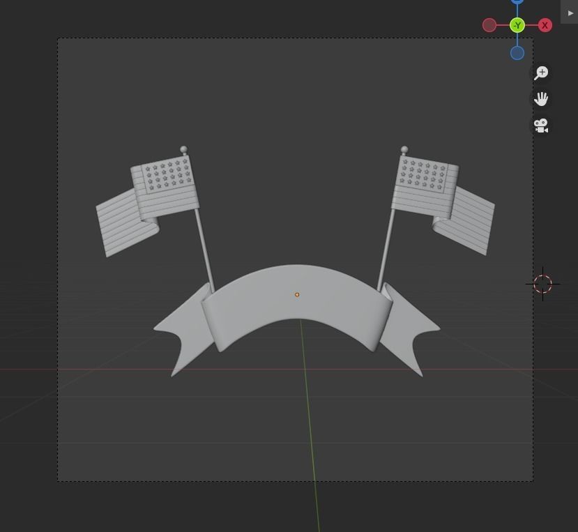 Memorial Day 3d Illustration  Icon Pack  3D model_18