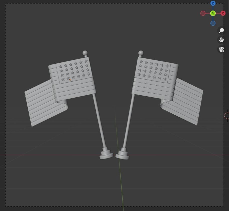 Memorial Day 3d Illustration  Icon Pack  3D model_17