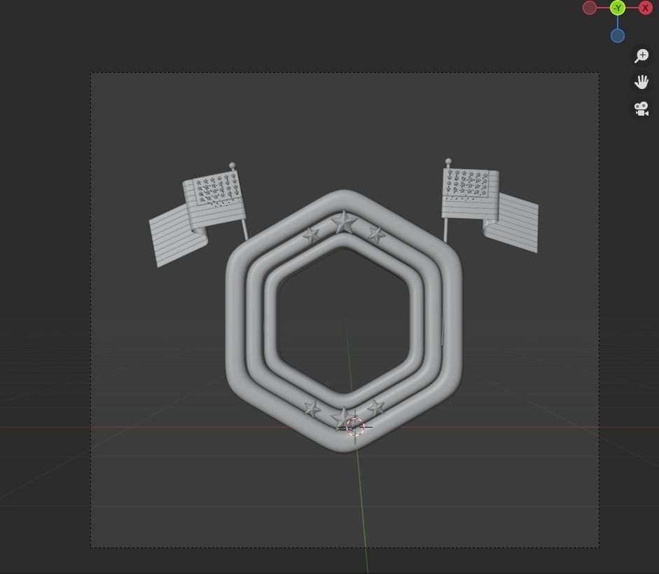 Memorial Day 3d Illustration  Icon Pack  3D model_33