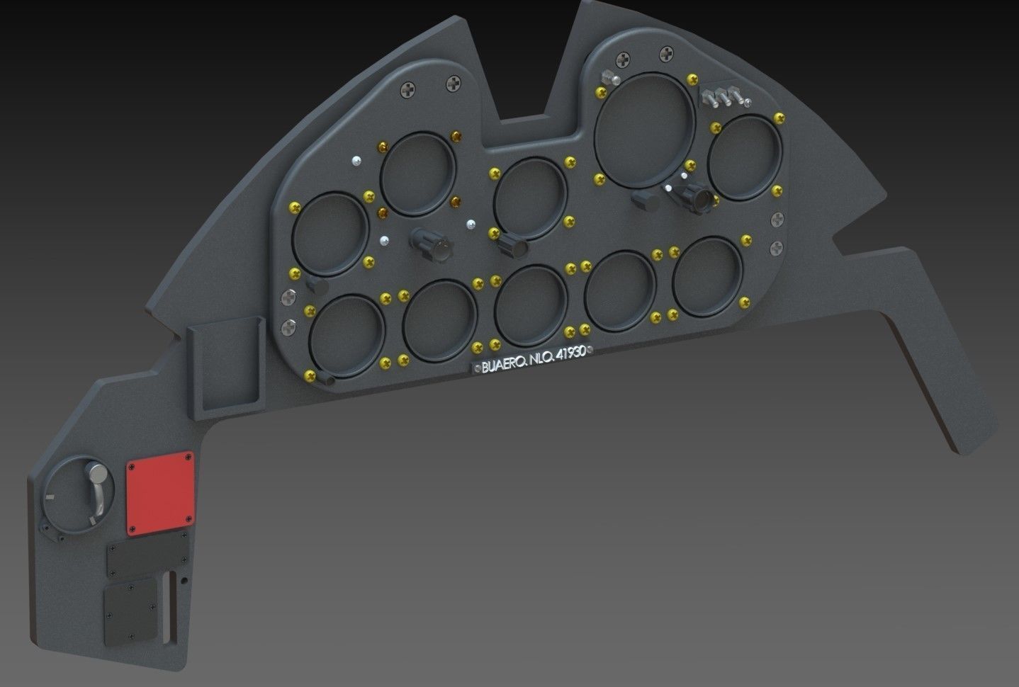 F6F Hellcat complete cockpit 1-4 scale 3D print model_7