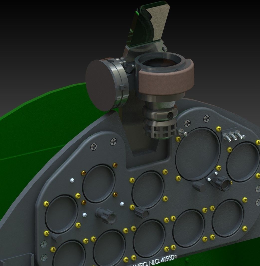 F6F Hellcat complete cockpit 1-4 scale 3D print model_17