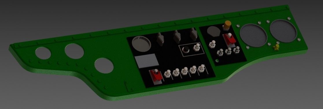 F6F Hellcat complete cockpit 1-4 scale 3D print model_25